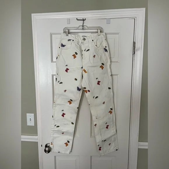 Reformation White Floral Women Jeans - Picture 10 of 16